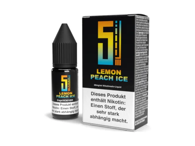 5EL Lemon Peach Ice Nikotinsalz Liquid