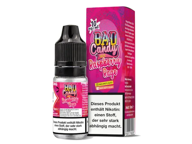 Bad Candy Liquids Raspberry Rage Nikotinsalz Liquid