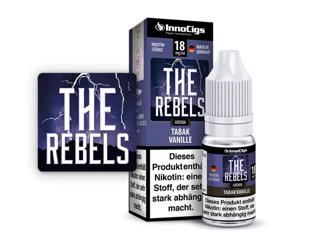The Rebels Tabak Vanille Aroma Liquid für E-Zigaretten