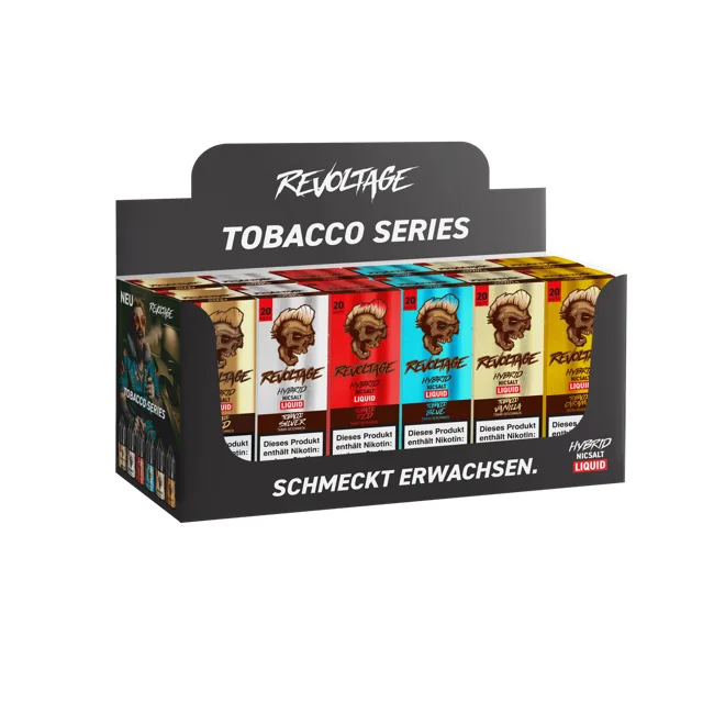 Revoltage Tobacco Series Display bestückt (12 Artikel)