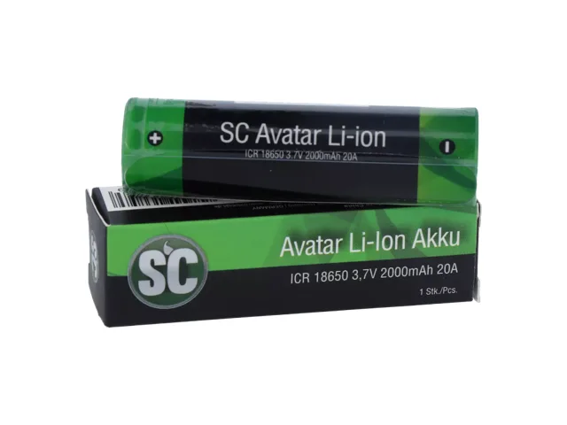 SC 18650er Akku 2000 mAh 3,7 V