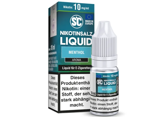 SC Menthol E-Zigaretten Nikotinsalz Liquid